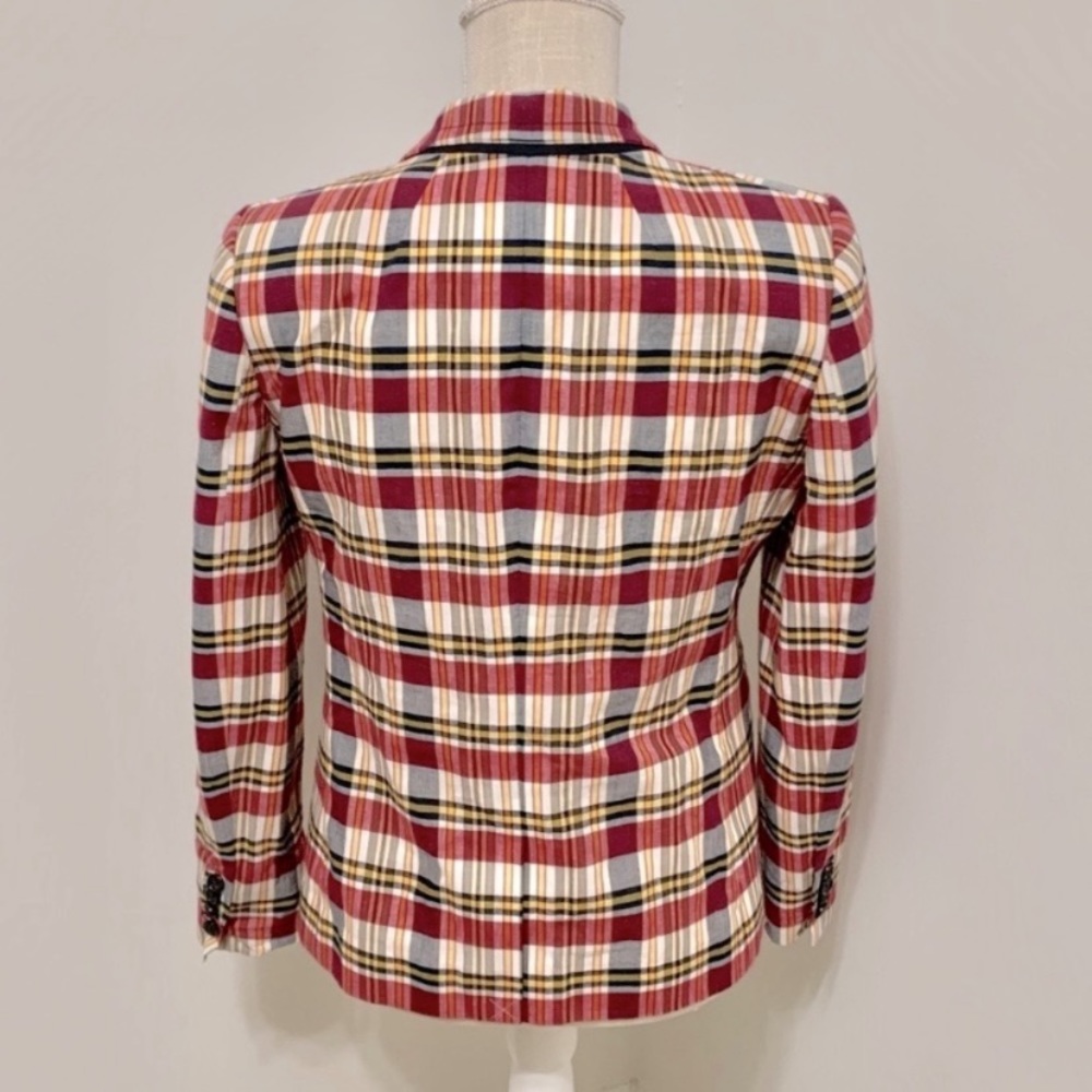 J Crew Regent Blazer - Vintage Plaid Print 8P - Picture 3 of 10